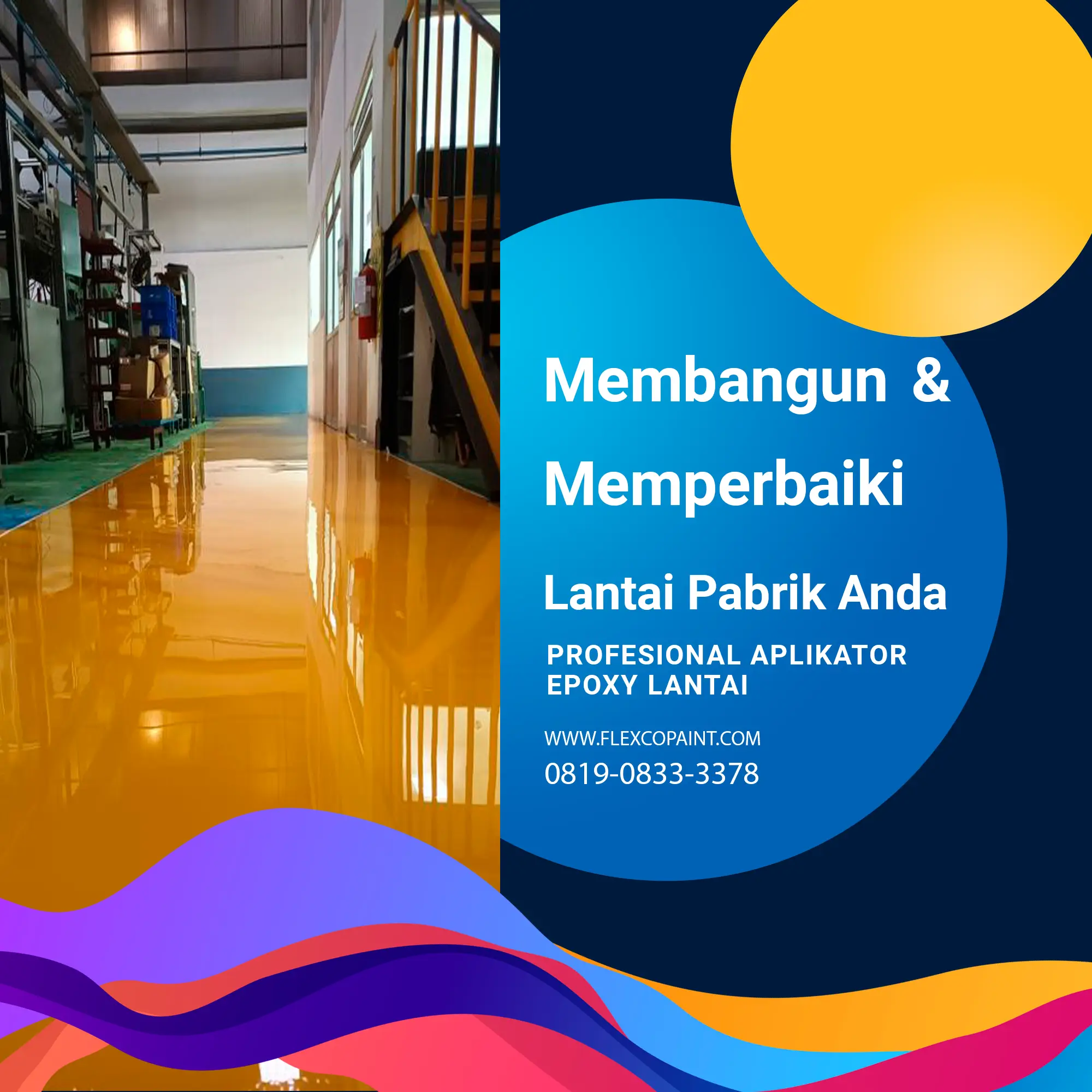 kontraktor epoxy lantai pabrik